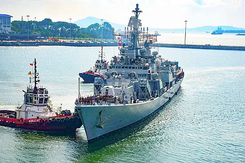 Indian Naval ships welcomed in Singapore