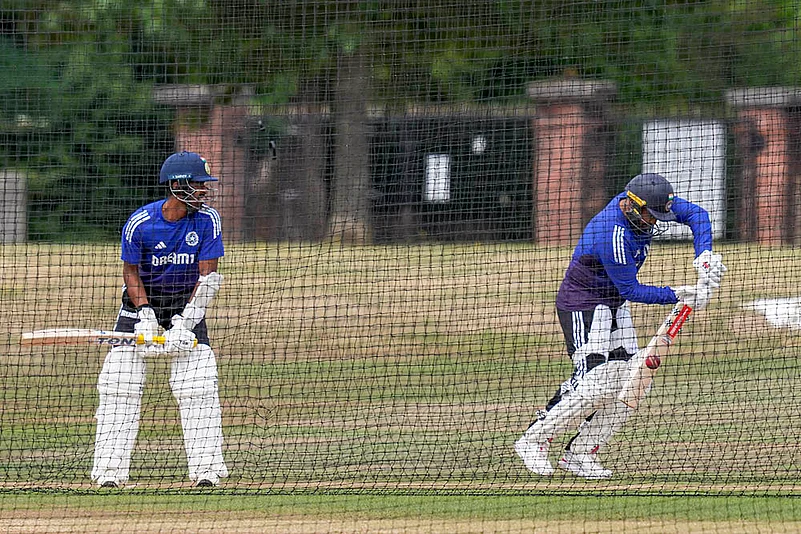 IND vs ENG 4th test Cricket match India training at The County Ground Beckenham_Abhimanyu Easwaran