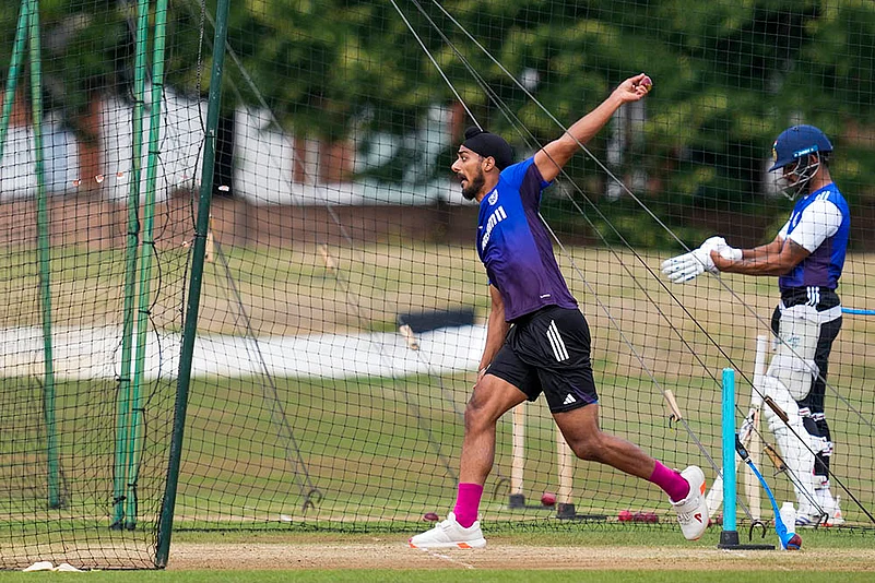 IND vs ENG 4th test Cricket match Team India training at The County Ground, Beckenham_Arshdeep Singh