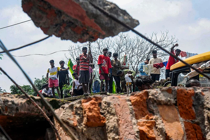 School buildings roof collapses in Ranchi