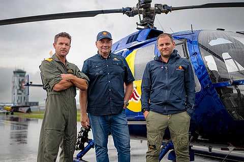 Felix Baumgartner, Siegfried ‚Blacky‘ Schwarz and Mirko Flaim