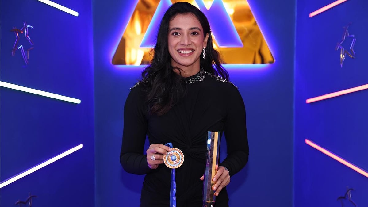 India cricketer Smriti Mandhana during the Naman Awards 2025. - Photo: X | Smriti Mandhana