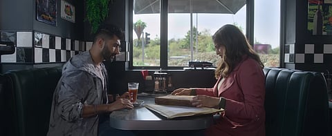 A Still From Nikita Roy (2025) Featuring Suhail Nayyar & Sonakshi Sinha