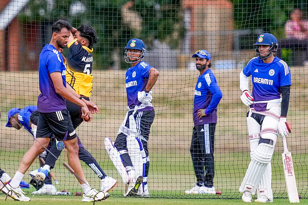 | Photo: PTI/R Senthilkumar : IND vs ENG 4th Test: India training in Beckenham