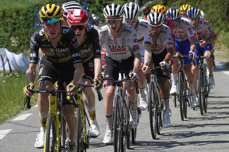 Twelfth stage of the Tour de France cycling race 2025 photos_Sepp Kuss of the U.S.