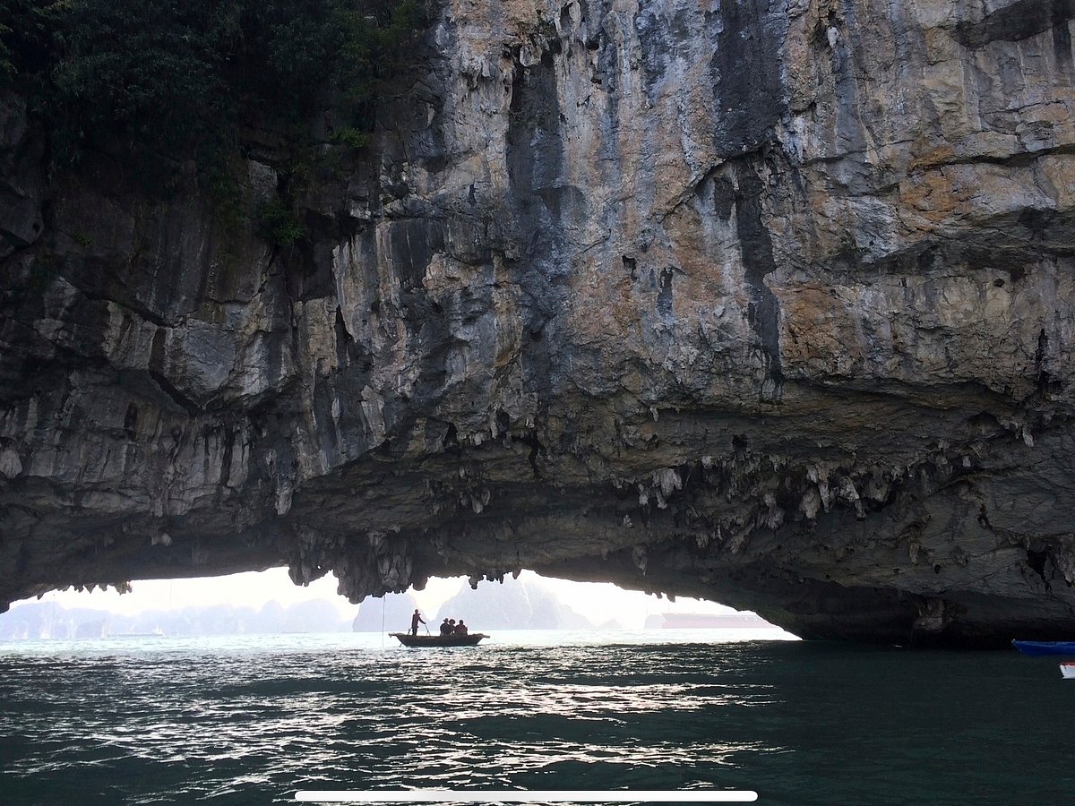 AP Photo/ Huy Han : Houses float in a fishing village in Ha Long Bay in Vietnam on July 2, 2025. 