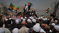 Caught In The Crossfire: Who Are The Druze Amid Rising Syria-Israel Tensions? (AP Photo/Leo Correa) : Druze from Syria and Israel protest on the Israeli-Syrian border, in Majdal Shams in the Israeli-controlled Golan Heights, Wednesday, July 16, 2025, amid the ongoing clashes between Syrian government forces and Druze armed groups in the southern Syrian city of Sweida.
