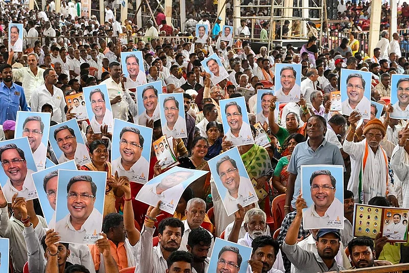 Siddaramaiahs rally in Mysuru
