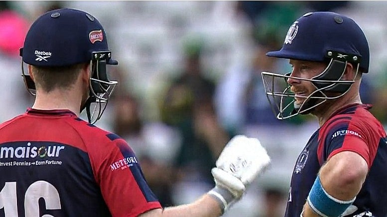 Photo: Fancode : England Champions during their match against Pakistan Champions in England.