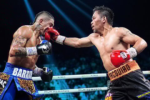 Welterweight Title Boxing: Pacquiao Barrios Boxing
