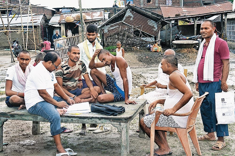 Re-verification of voters is presently underway in Bihar