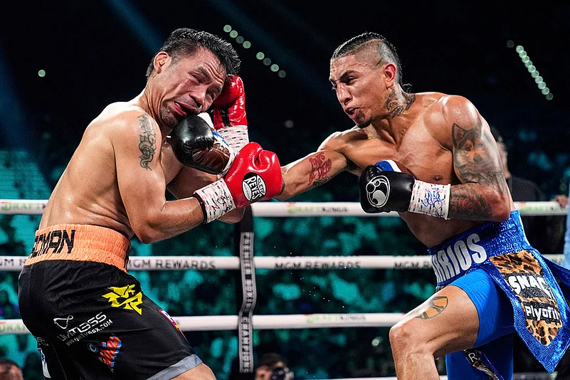 Welterweight title boxing Mario Barrios vs Manny Pacquiao Boxing photo: 6
