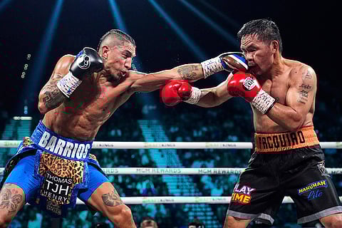 Welterweight Title Boxing: Pacquiao Barrios Boxing