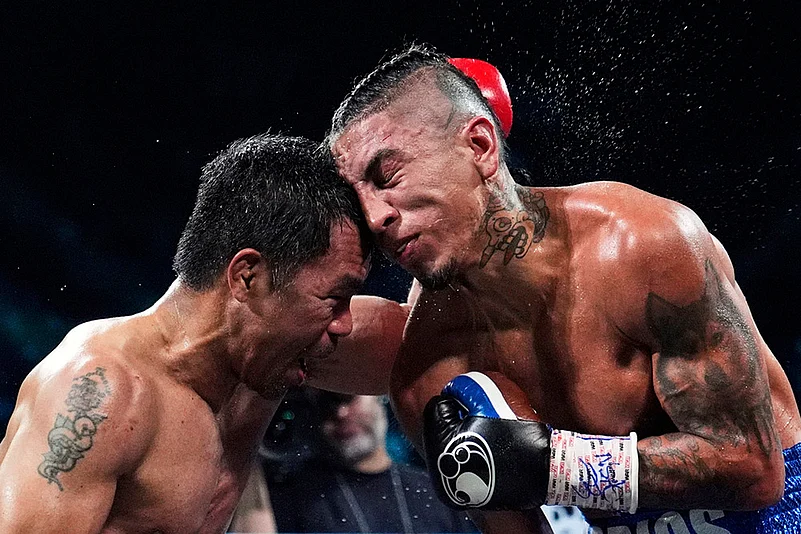 Welterweight title boxing Mario Barrios vs Manny Pacquiao Boxing photo: 7