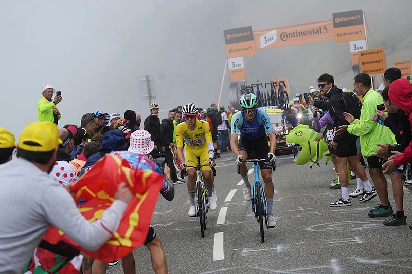 Tour de France cycling race Fourteenth stage photos: Austrias Felix Gall