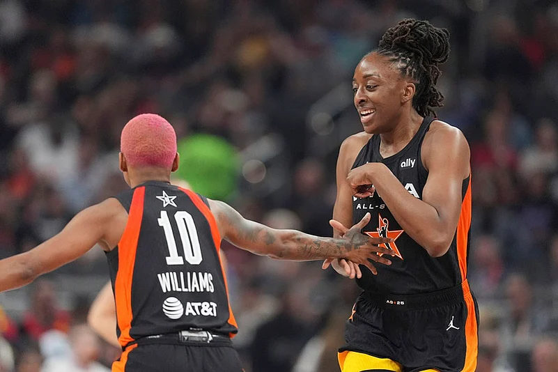 WNBA All-Star basketball game Team Clark vs Team Collier_Seattle Storms Nneka Ogwumike