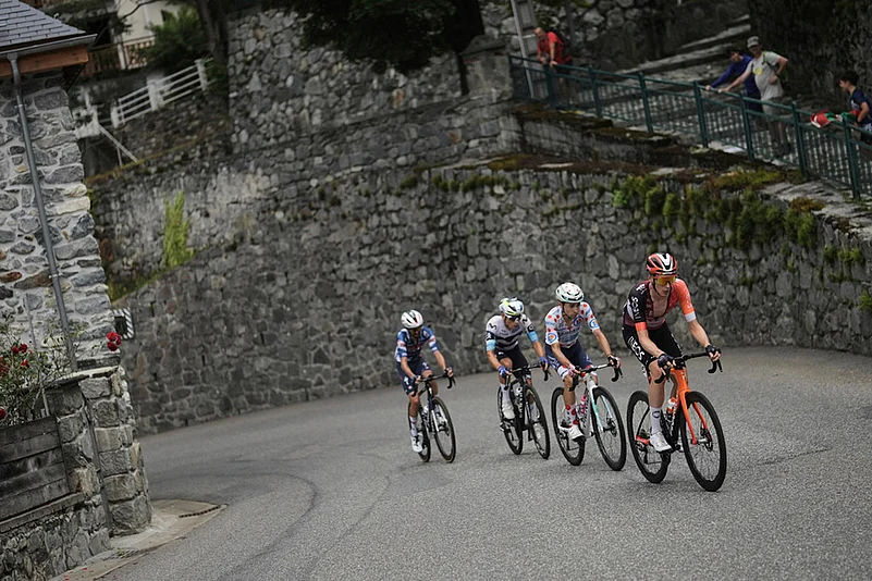 Tour de France cycling race Fourteenth stage photos: Thymen Arensman