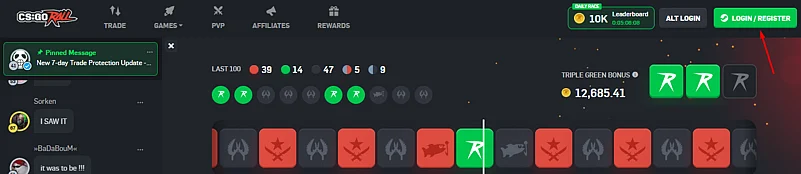 CSGORoll Website