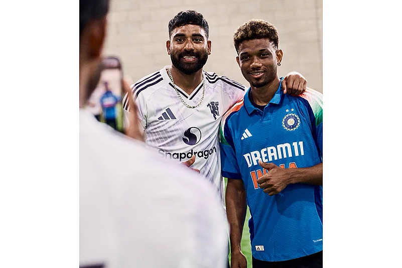 Manchester United vs India Cricket team Collab: Amad Diallo