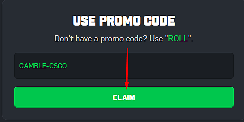 Claim Button CSGO Roll