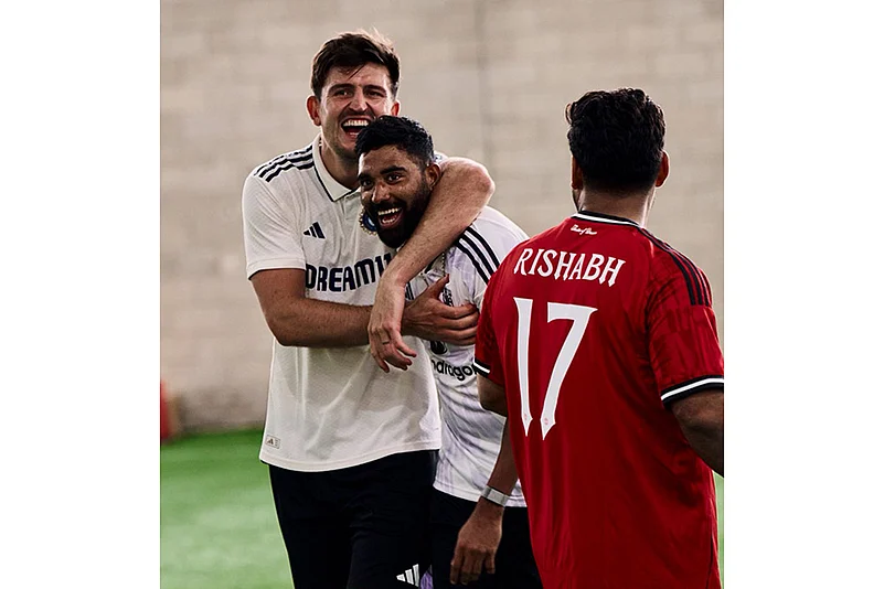 Manchester United vs India Cricket team Collab: Harry Maguire