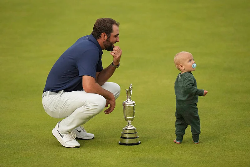 British Open golf championship Final round at Royal Portrush Golf Club_Scottie Scheffler of US