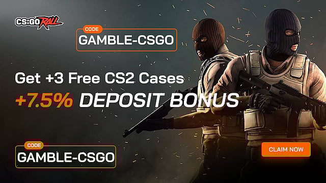 CSGORoll Promo Code “GAMBLE-CSGO”: Get 3 Free Cases + 5% Deposit Bonus