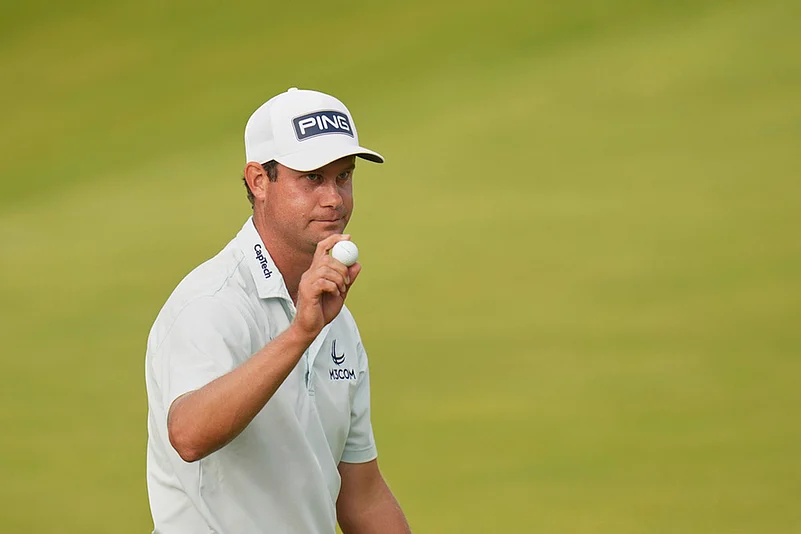 British Open golf championship Final round at Royal Portrush Golf Club_Harris English of US