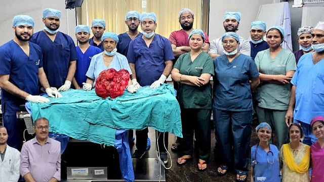 Elderly Woman's Months-Long Ordeal Ends With Rare 10.6 kg Tumour Removal At Safdarjung Hospital