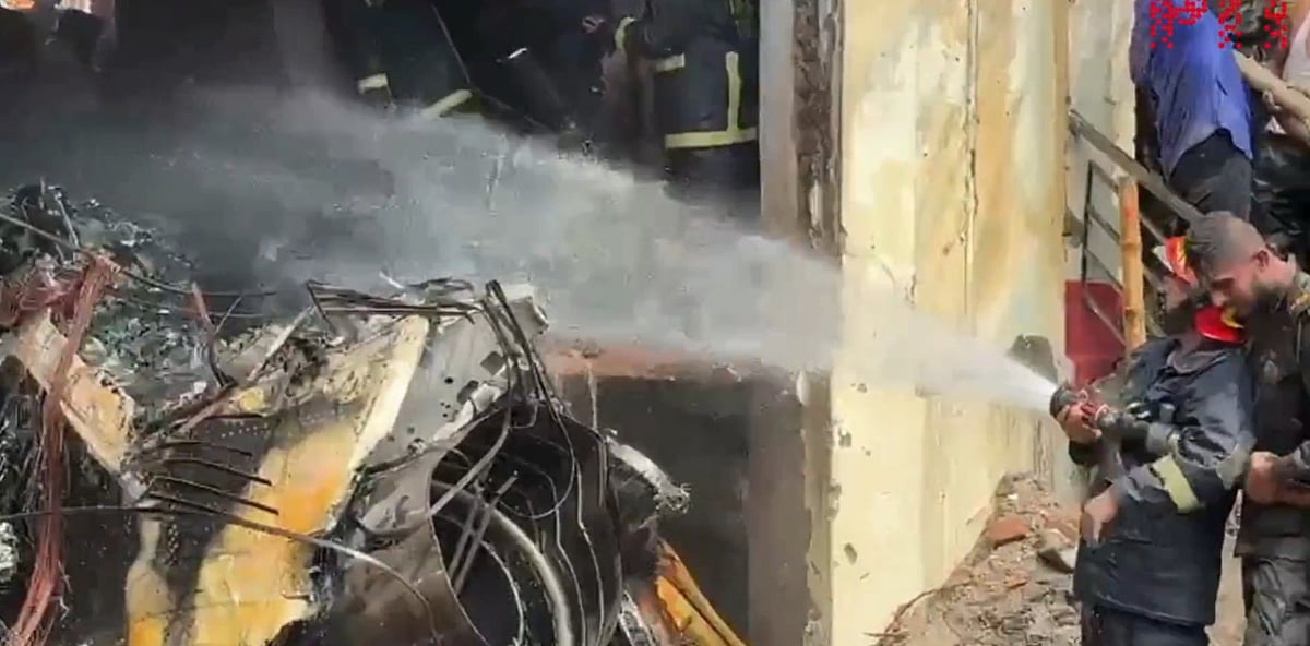 Bangladesh Air Force Jet crash in Dhaka - PTI