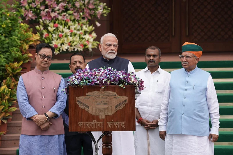 Narendra Modi in Parliament Monsoon Session