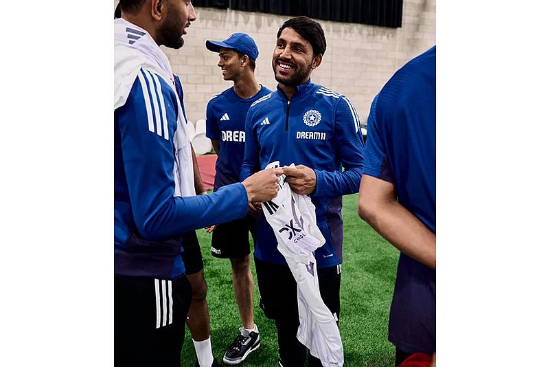 Manchester United vs India Cricket team Collab: Dhruv Jurel