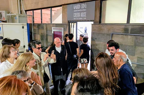 Jafar Panahi Amir Naderi Marco Müller at GAIFF 25