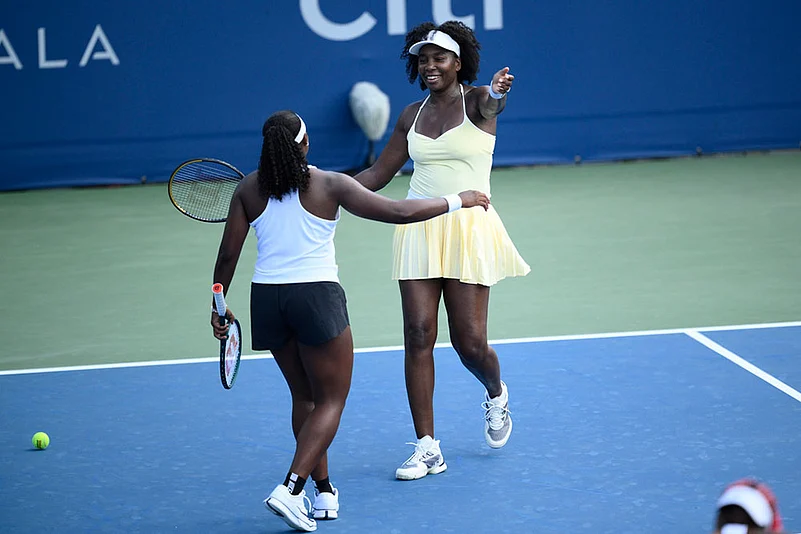 Citi Open Tennis Tournament Venus Williams and Hailey Baptiste