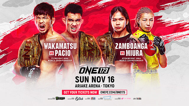 Yuya Wakamatsu vs. Joshua Pacio, Denice Zamboanga vs. Ayaka Miura World Title Bouts Added to ONE 173 At Ariake Arena