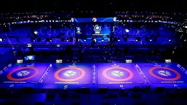 File : Wrestling arena representative image.