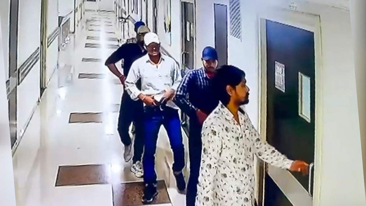 PTI : Screengrab from the hospital's CCTV camera