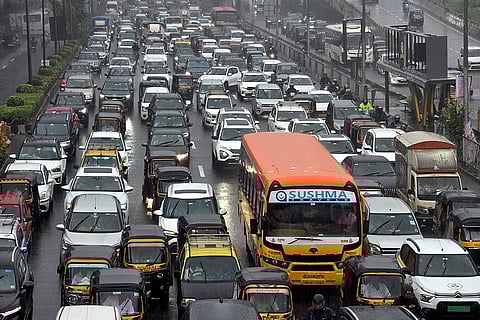 Traffic jam in Mumbai