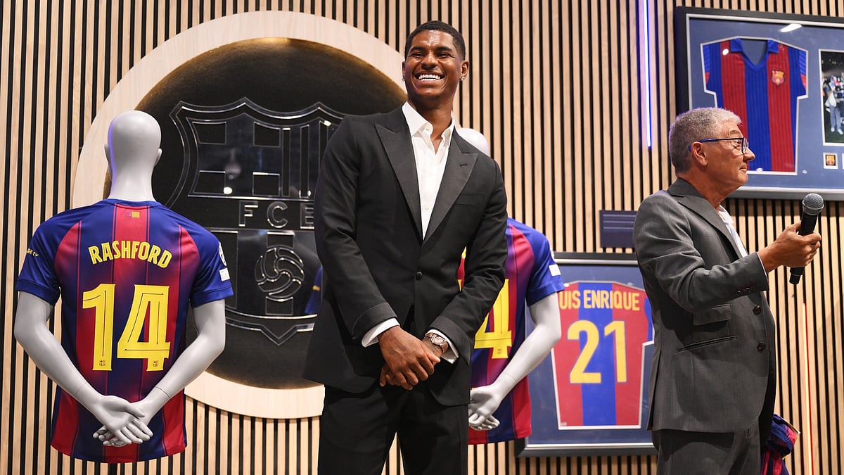 Barcelona's new signing, Marcus Rashford