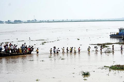 Increase in water level of Ganga river