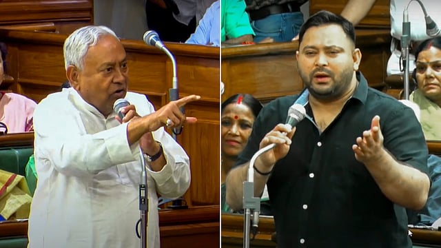 Nitish Points At Law & Order During Lalu's Regime, Defends NDA Alliane During Bihar Assembly Clash