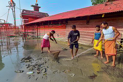 Water level of Rivers Ganga and Yamuna recede