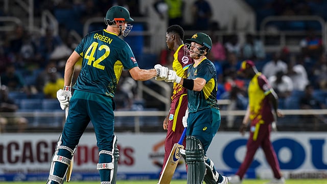 WI Vs AUS, 2nd T20I: Green, Inglis Take Charge As Australia Ruin Russell's Farewell