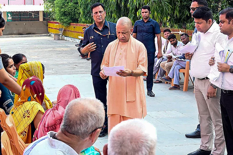 Yogi Adityanath during Janata Darshan
