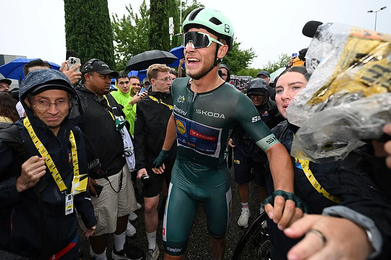 Tour De France 2025 Cycling Race seventeenth stage in Valence photos: Italys Jonathan Milan