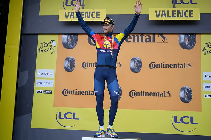 Tour De France 2025 Cycling Race seventeenth stage in Valence photos: Italys Jonathan Milan