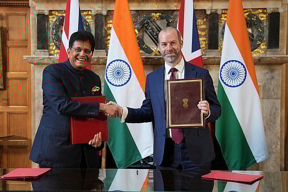 Getty Images : India and UK to sign free trade agreement 