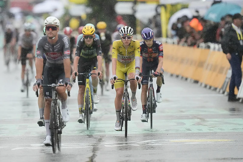 Tour De France 2025 Cycling Race seventeenth stage in Valence photos: Slovenias Tadej Pogacar