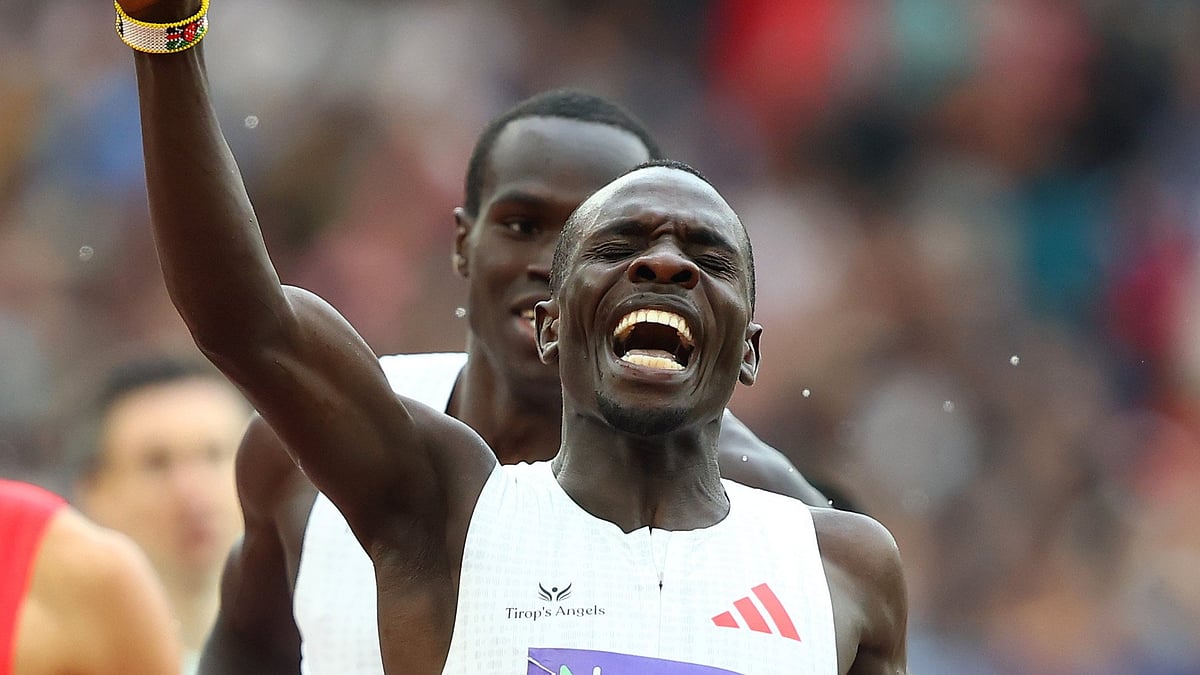 Photo: X | World Athletics : Kenyan athlete Emmanuel Wanyonyi.