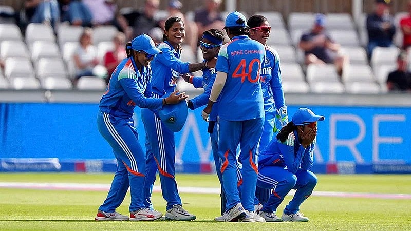 Owen Humphreys/PA via AP : The Indian women's cricket team beat England 2-1 in the 2025 away ODI series.